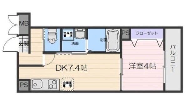 シェリル清荒神の物件間取画像